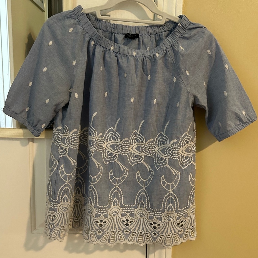 Talbots Petite Medium Cotton Blouse